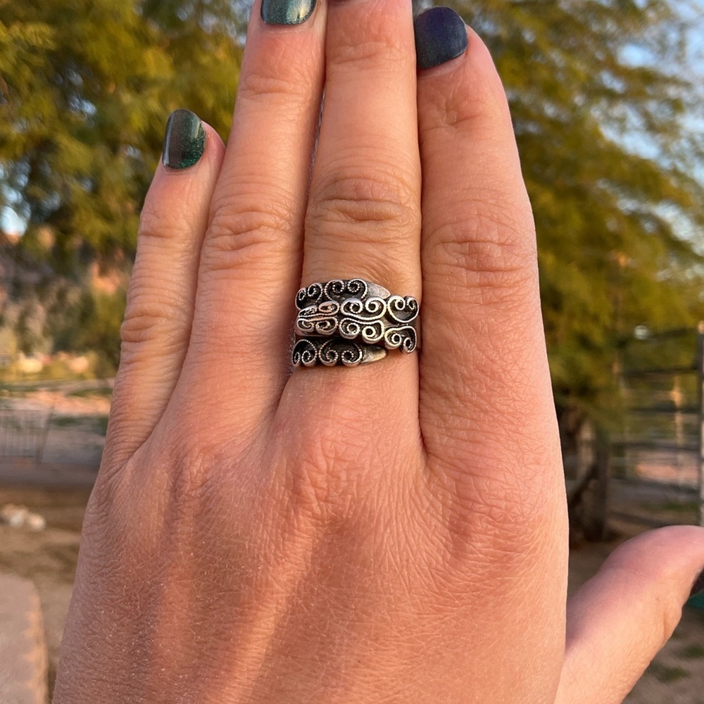 Sterling Silver Swirl Ring